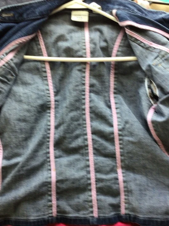 Covington Dark Blue Denim Military Jacket with Brass Buttons - Picture 5 of 5